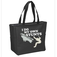 I Do My Own Stunts Snowmobile Snow Machine All Zip Tote Bag