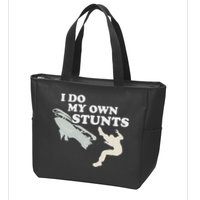 I Do My Own Stunts Snowmobile Snow Machine All Zip Tote Bag