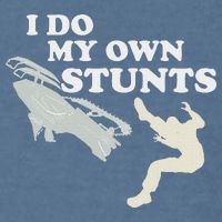 I Do My Own Stunts Snowmobile Snow Machine All Garment-Dyed Sweatshirt