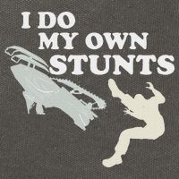 I Do My Own Stunts Snowmobile Snow Machine All Cotton Canvas Backpack