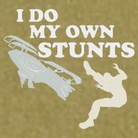 I Do My Own Stunts Snowmobile Snow Machine All Garment-Dyed Women's Muscle Tee