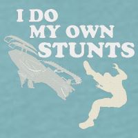 I Do My Own Stunts Snowmobile Snow Machine All Sueded Cloud Jersey T-Shirt