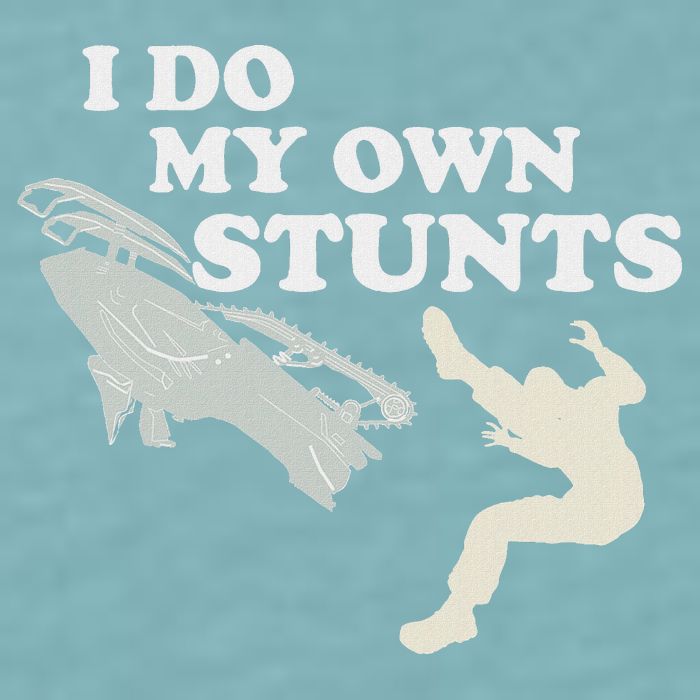 I Do My Own Stunts Snowmobile Snow Machine All Sueded Cloud Jersey T-Shirt
