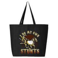 I Do My Own Stunts Horse Riding Competition Skills Gift 25L Jumbo Tote