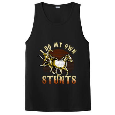 I Do My Own Stunts Horse Riding Competition Skills Gift PosiCharge Competitor Tank