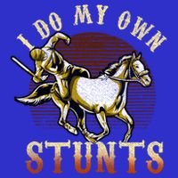 I Do My Own Stunts Horse Riding Competition Skills Gift Pom Pom 12in Knit Beanie