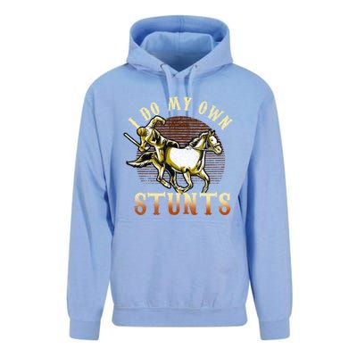 I Do My Own Stunts Horse Riding Competition Skills Gift Unisex Surf Hoodie