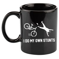 I Do My Own Stunts Mountain Bike Funny Mtb Gift 11oz C Handle Ceramic Mug