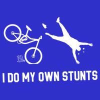 I Do My Own Stunts Mountain Bike Funny Mtb Gift Button