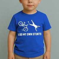 I Do My Own Stunts Mountain Bike Funny Mtb Gift Toddler T-Shirt
