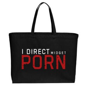 I Direct Midget Porn Funny Cotton Canvas Jumbo Tote