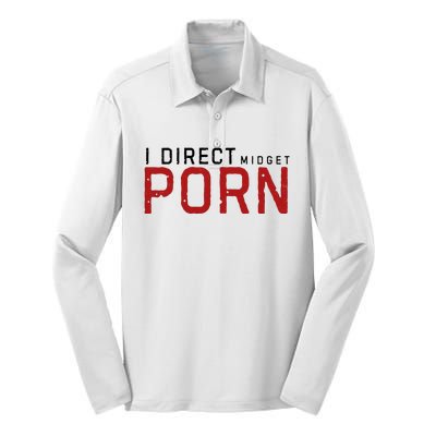 I Direct Midget Porn Funny Silk Touch Performance Long Sleeve Polo