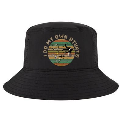 I Do My Own Stunts Mountain Biking Vintage Cute Gift Cool Comfort Performance Bucket Hat
