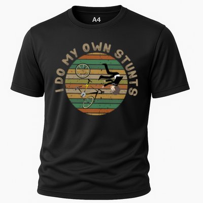 I Do My Own Stunts Mountain Biking Vintage Cute Gift Performance Shirt