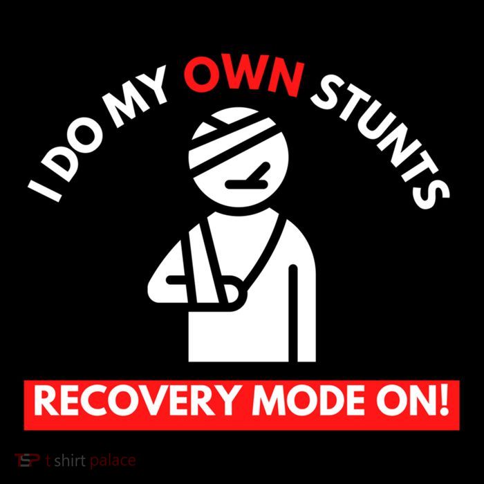 I Do My Own Stunts Recovery Mode On Fun Great Gift Injury Meaningful Gift City Backpack