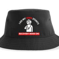 I Do My Own Stunts Recovery Mode On Fun Great Gift Injury Meaningful Gift Sustainable Bucket Hat