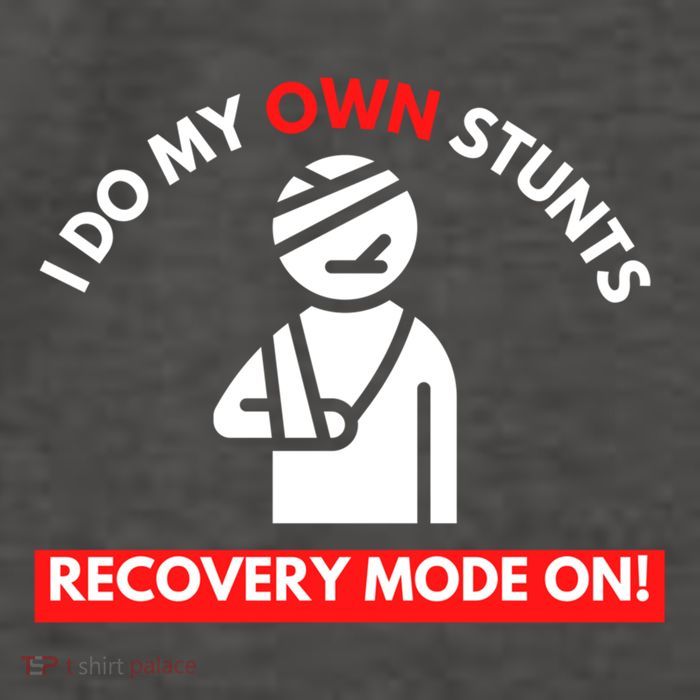I Do My Own Stunts Recovery Mode On Fun Great Gift Injury Meaningful Gift Vector Backpack