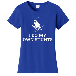 I Do My Own Stunts Ski Gift Women's T-Shirt