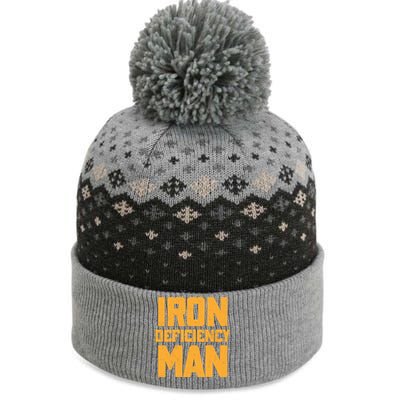 Iron Deficiency Man The Baniff Cuffed Pom Beanie