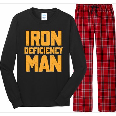 Iron Deficiency Man Long Sleeve Pajama Set