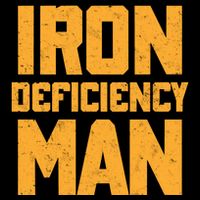 Iron Deficiency Man Flat Bill Trucker Hat