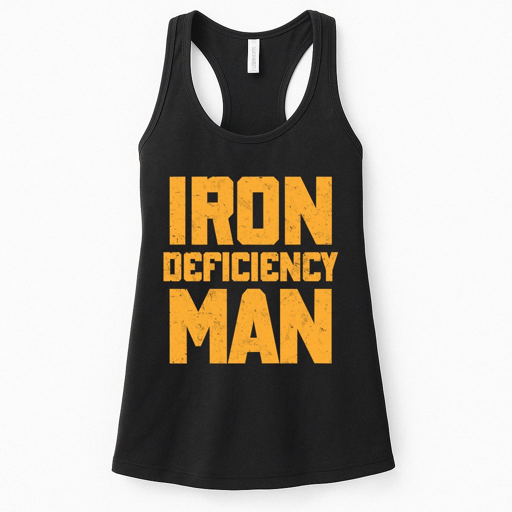 Iron Deficiency Man Womens Tank Top