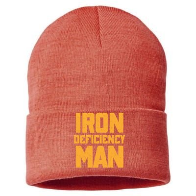 Iron Deficiency Man Sustainable Knit Beanie