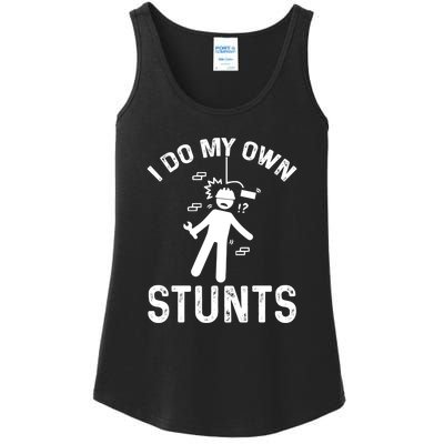 I Do My Own Stunts Funny Injury Get Well Soon Gift Ladies Essential Tank