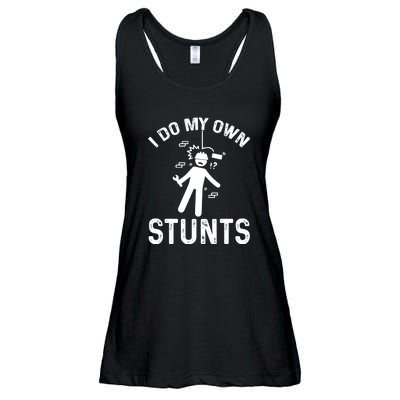 I Do My Own Stunts Funny Injury Get Well Soon Gift Ladies Essential Flowy Tank