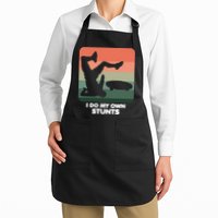 I Do My Own Stunts Funny Skateboard Apron
