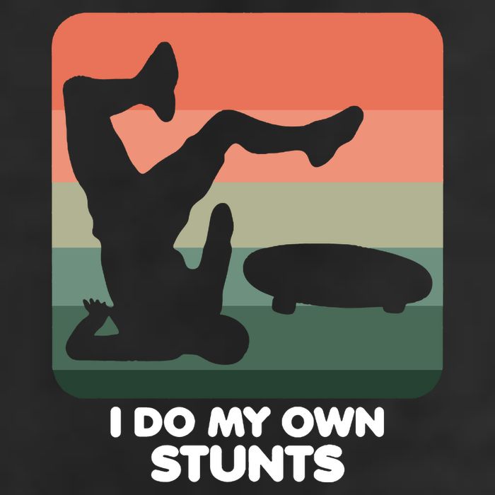 I Do My Own Stunts Funny Skateboard Trucker Hat
