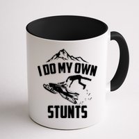 I Do My Own Stunts Snowmobile Cool Gift Mug