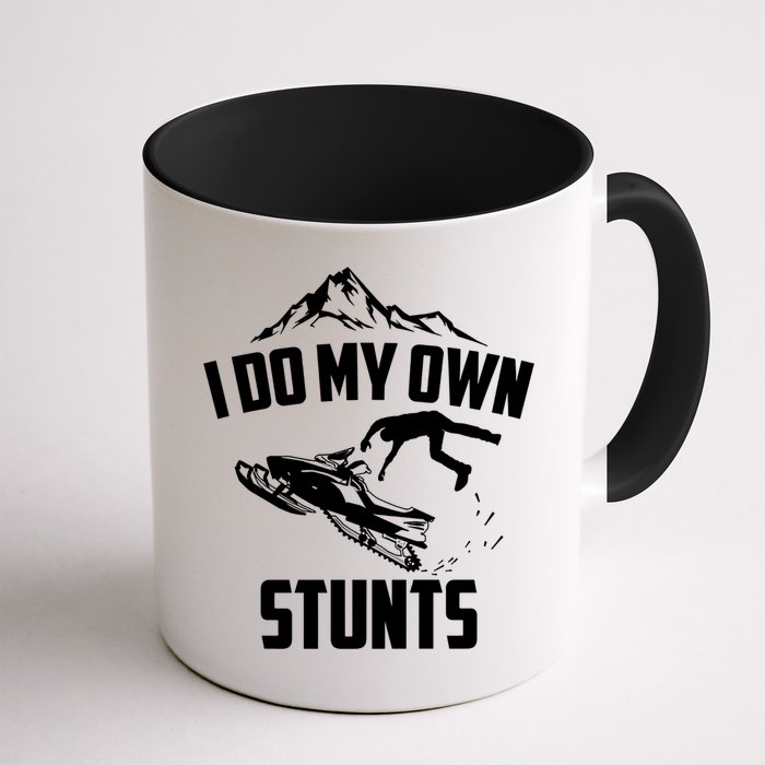 I Do My Own Stunts Snowmobile Cool Gift Mug