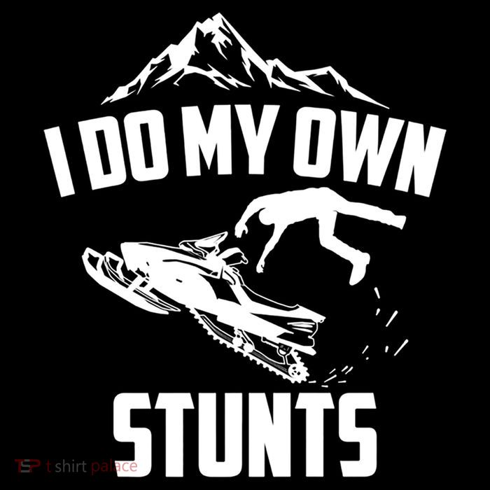 I Do My Own Stunts Snowmobile Cool Gift Cooling Performance Long Sleeve Crew