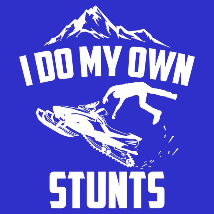I Do My Own Stunts Snowmobile Cool Gift 16 in Basic Backpack