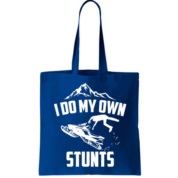 I Do My Own Stunts Snowmobile Cool Gift Bag