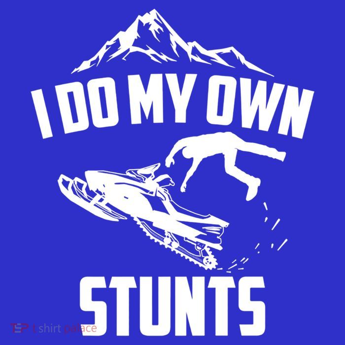 I Do My Own Stunts Snowmobile Cool Gift Womens T-Shirt