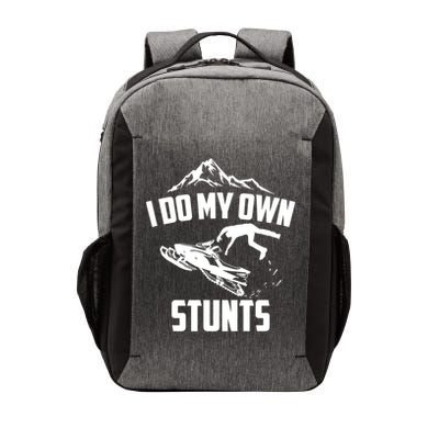 I Do My Own Stunts Snowmobile Cool Gift Vector Backpack