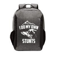 I Do My Own Stunts Snowmobile Cool Gift Vector Backpack