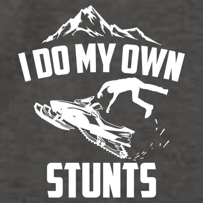 I Do My Own Stunts Snowmobile Cool Gift Vector Backpack