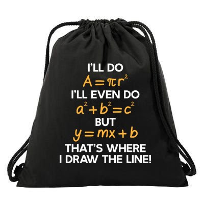 Ill Do Math Formula Funny Math Puns For Students Teachers Drawstring Bag