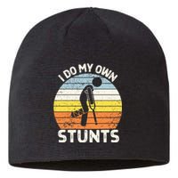 I Do My Own Stunts Broken Leg Get Well Soon Gift Crutches Sustainable Beanie