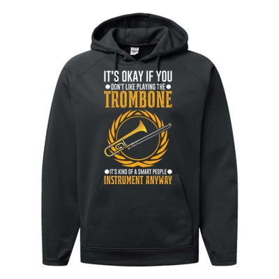 I Don't Make Mistakes When Playing A Trombone Performance Fleece Hoodie