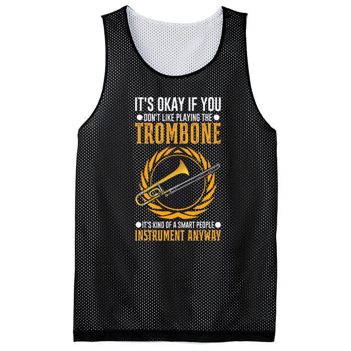 I Don't Make Mistakes When Playing A Trombone Mesh Reversible Basketball Jersey Tank