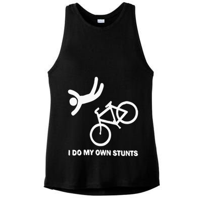 I Do My Own Stunts Ladies PosiCharge Tri-Blend Wicking Tank