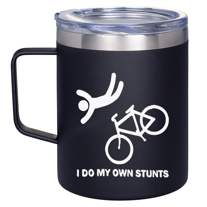 I Do My Own Stunts 12oz Stainless Steel Coffee Mug