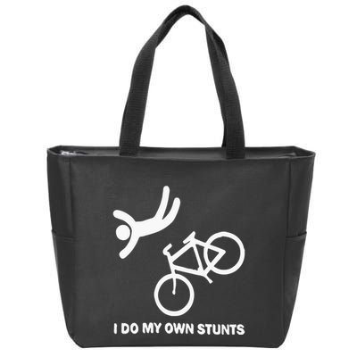 I Do My Own Stunts Zip Tote Bag
