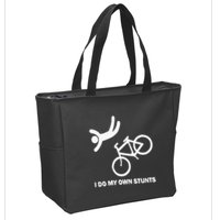 I Do My Own Stunts Zip Tote Bag