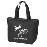 I Do My Own Stunts Zip Tote Bag