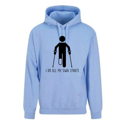 I Do My Own Stunts Funny Injury / Injured Joke Recovery Gift Unisex Surf Hoodie